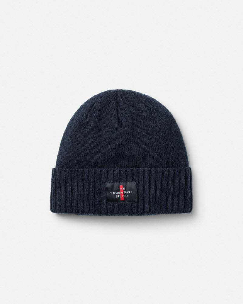 The Mountain Studio Cashmere Mix Cross Logo Beanie